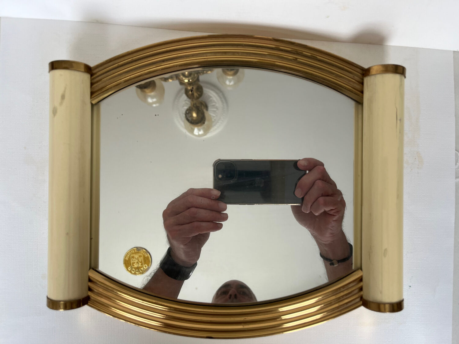 Art deco mirror tray
