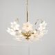 Vintage Italian Murano Glass Flower Chandelier