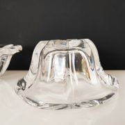 Set of 3 cups including one signed Val Saint Lambert