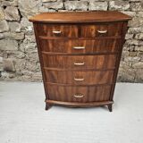 Scandinavian curved chest of drawers, 1970s