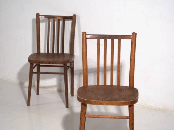 Vintage ton bentwood chairs (c.1960). set of 2