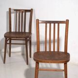 Vintage ton bentwood chairs (c.1960). set of 2