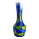 Vase en pâte de verre bleue et verte