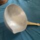 Large and rare Sicilian spoon in aluminum and brass