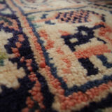 vintage persian sarough runner rug long handmade oriental wool carpet 130x325cm