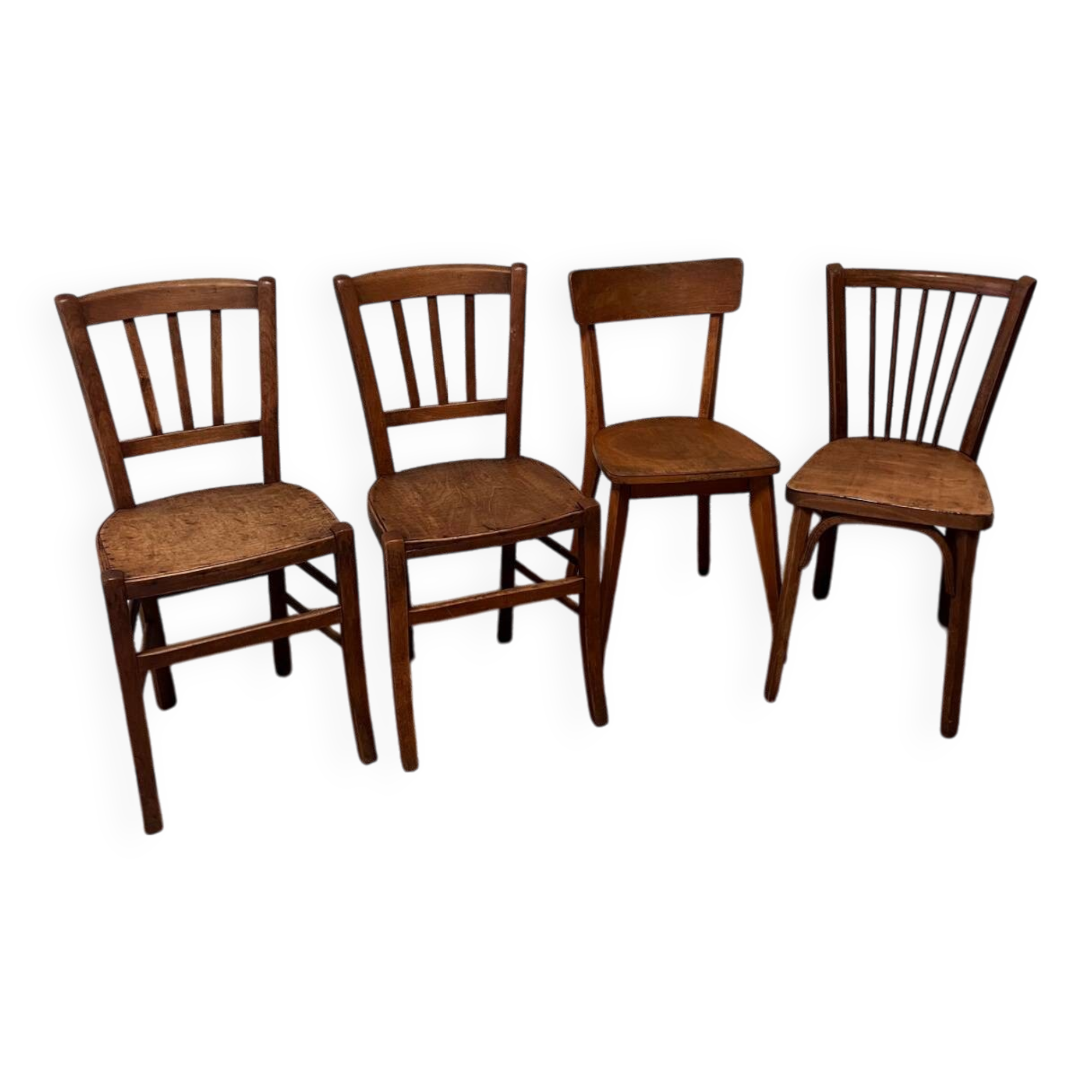 4 vintage bistro chairs