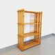 Bookcase vintage pine shelf from the 80s in the style of Maison Regain