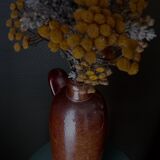 Bouteille en grès vernissé marron Amsterdamsche XIXe