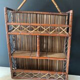 Rattan shelf