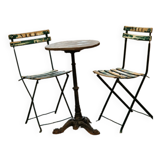 Table bistrot et chaises