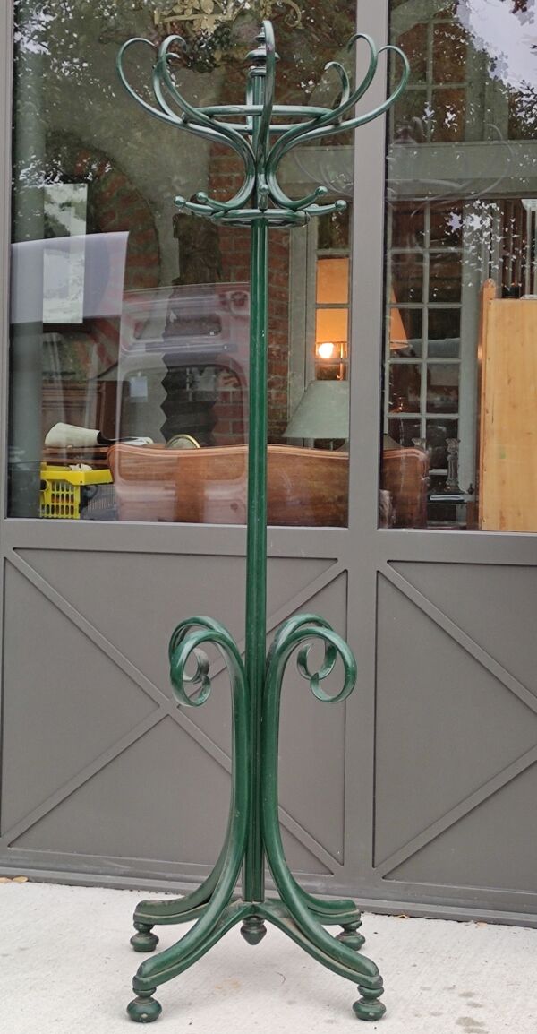 Porte manteau perroquet en bois courbé