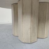 80s travertine coffee table
