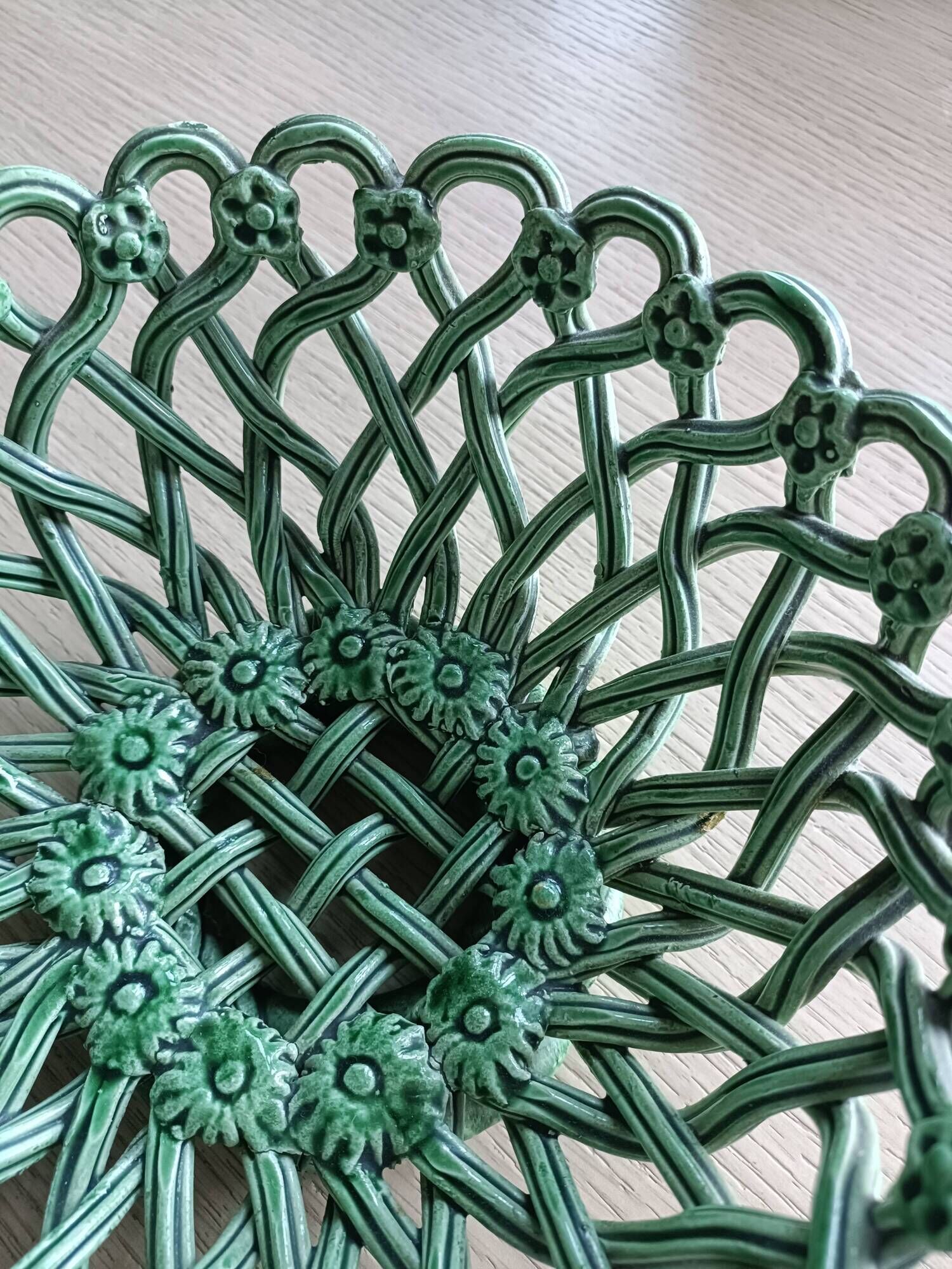 Paul Pichon Uzès woven ceramic cup basket
