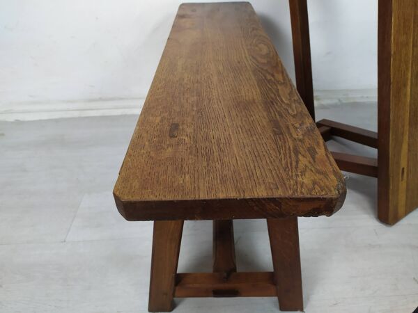 Paire de bancs de ferme