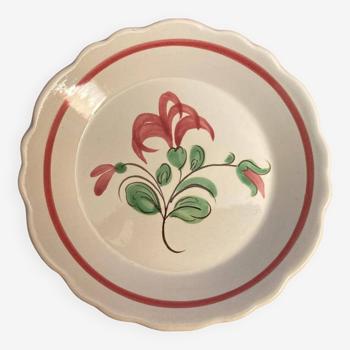 Small decorative earthenware plate from Desvres