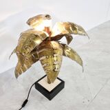 Maison jansen palm table lamp, 1970s