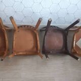 Set of 4 Baumann bistro chairs n°12 - 60s