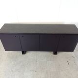 Vintage dark blue sideboard, 1980s