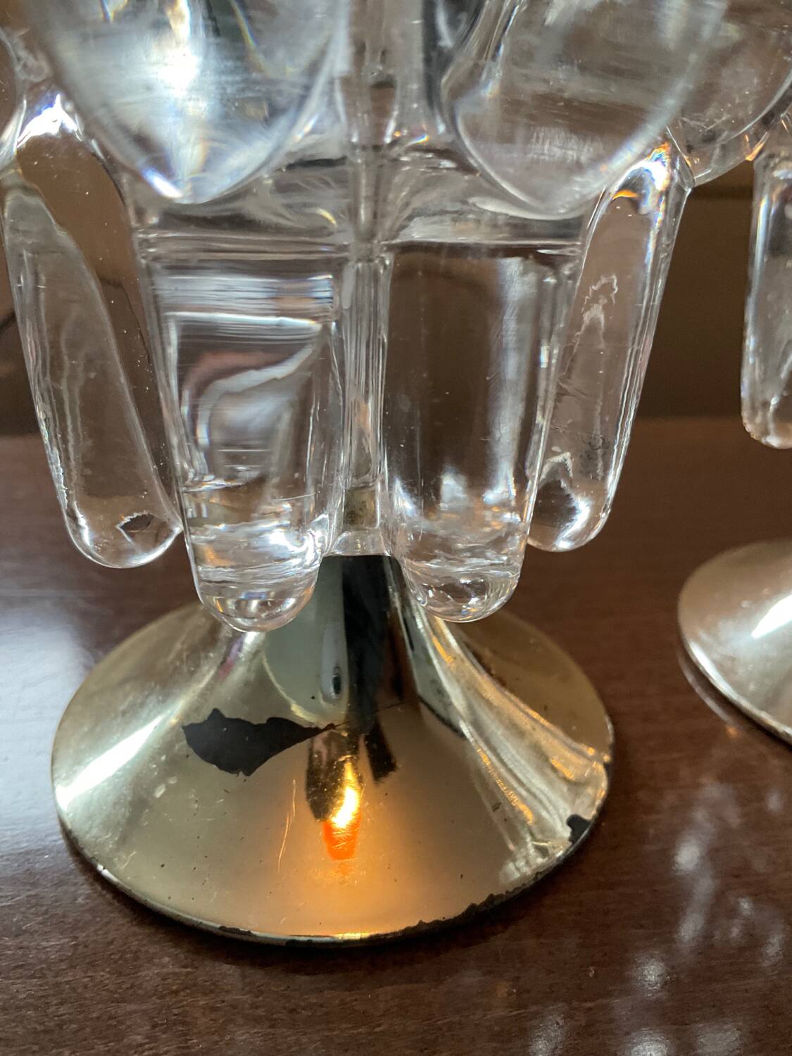 Pair of vintage 70s candlesticks