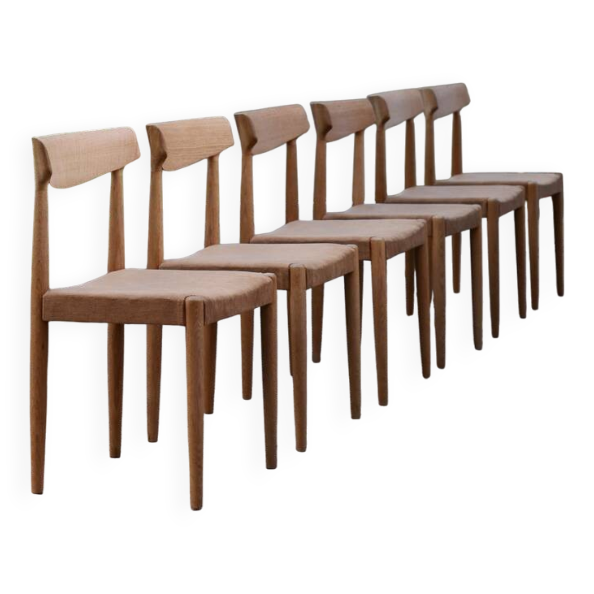 Danish Knud Faerch Chair Set Model 343