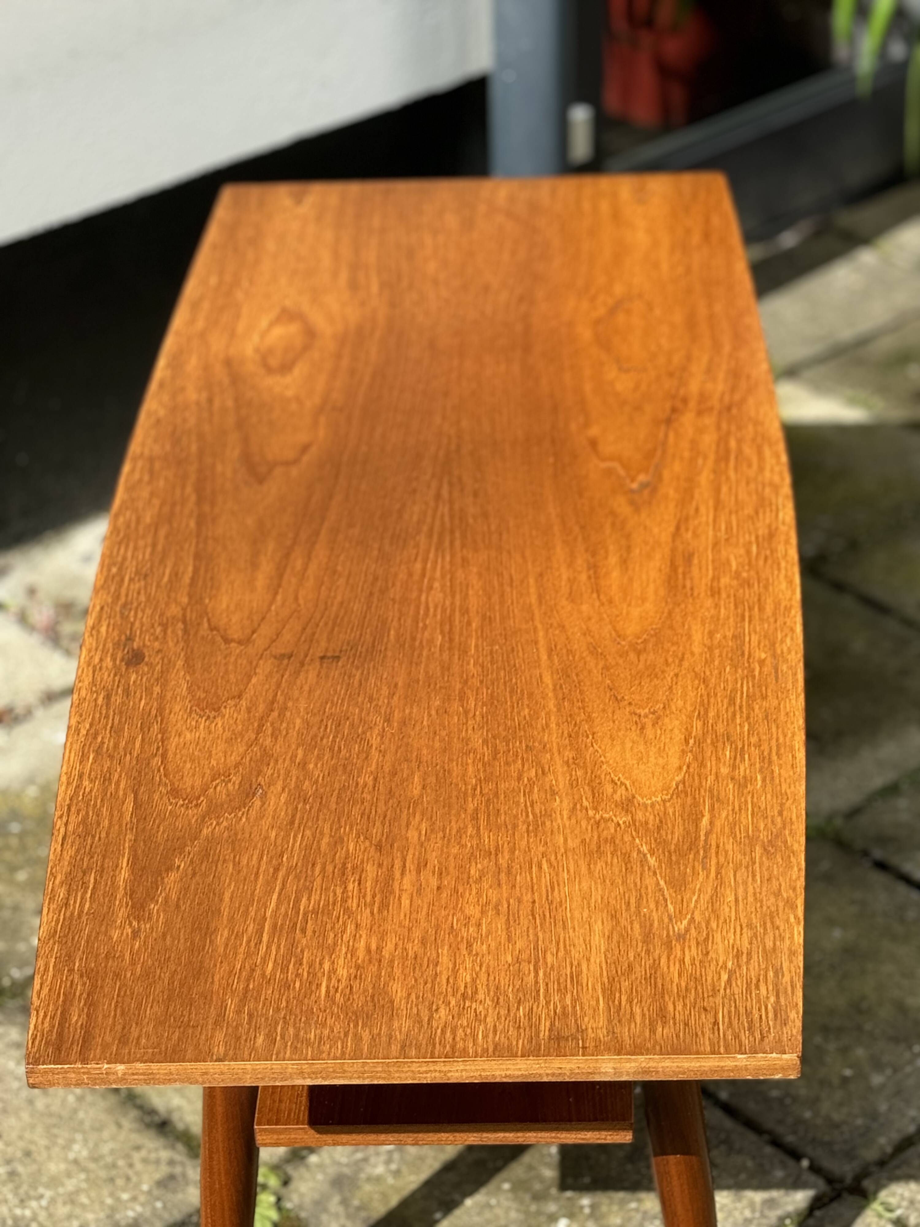 Scandinavian Teak Surfboard Coffee Table