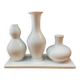 Silea white ceramic trio