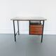 Vintage desk in formica, wood and metal