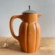 Teapot / jug / carafe / vintage earthenware pitcher in the style of Digoin Sarreguemines.