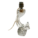 Lamp foot signed Daum France. Horn of plenty. 25 cm