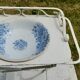 Folding metal vanity cabinet