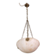 Liberty white alabaster chandelier, 1940s