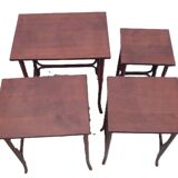 Four Thonet nesting tables.