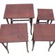 Four Thonet nesting tables.