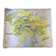 Ancienne carte de Paris et sa région années 50