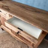 Low walnut sideboard