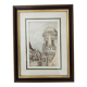 Tableau Encre de chine & pastel - Dijon Place des ducs - E Poinet