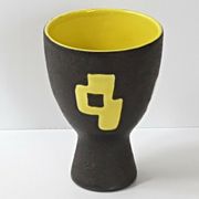 Vase vintage diabolo Elchinger 1950