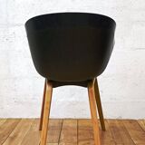 Set of 4 designer shell armchairs