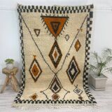 Handmade wool berber rug 250 x 150 cm