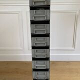 Meuble d'atelier en métal pour outils visserie 8 tiroirs vintage