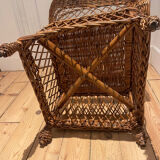 Vintage rattan armchair