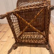 Grand Fauteuil en rotin vintage