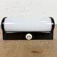 Industrial Brown Bakelite Wall Light with Milk Glass, 1950s