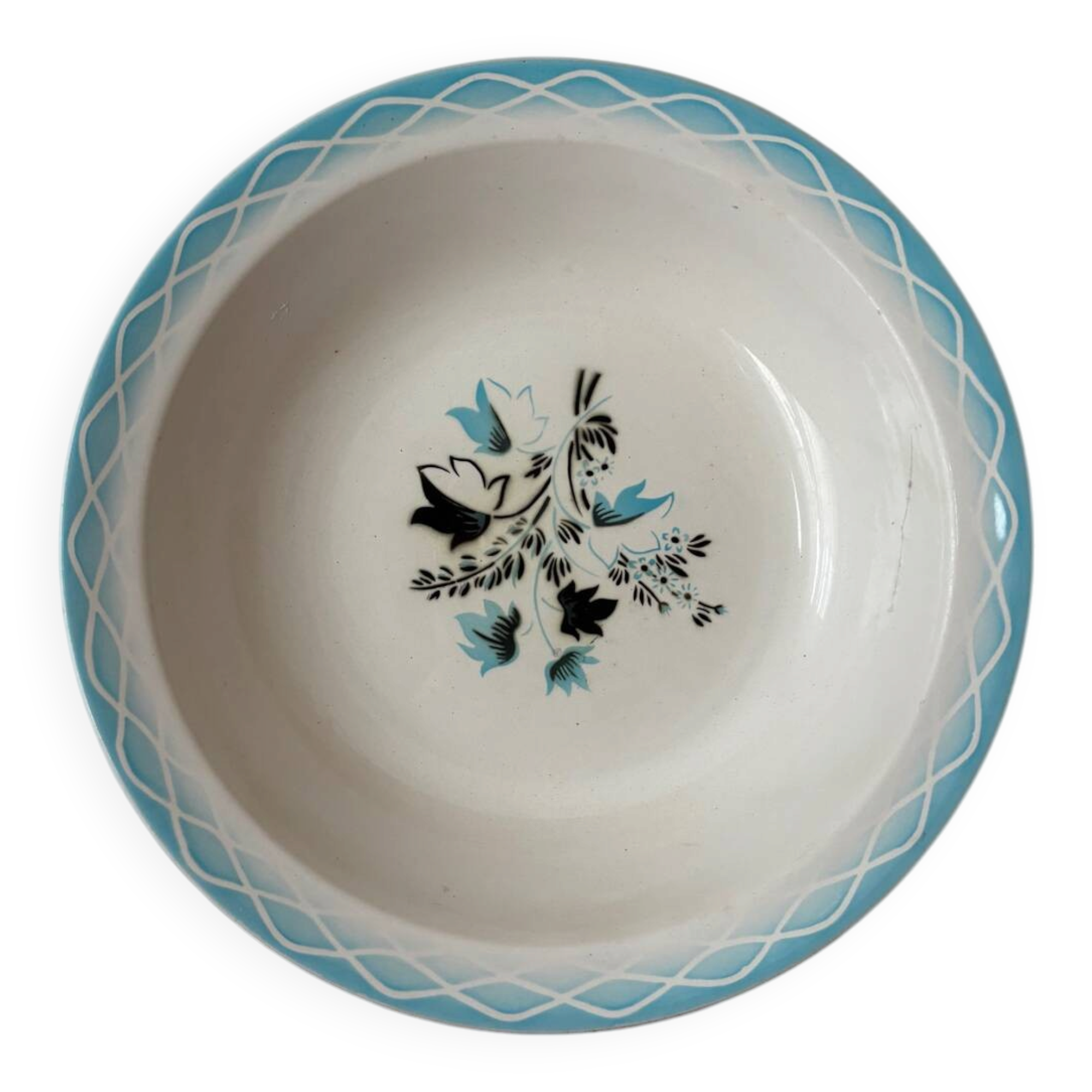 Vintage shallow plate Digoin Sarreguemines Albert