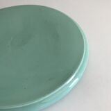 Mint green earthenware underside