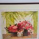 Litographie originale Michel-Henry "Bouquet Rouge"
