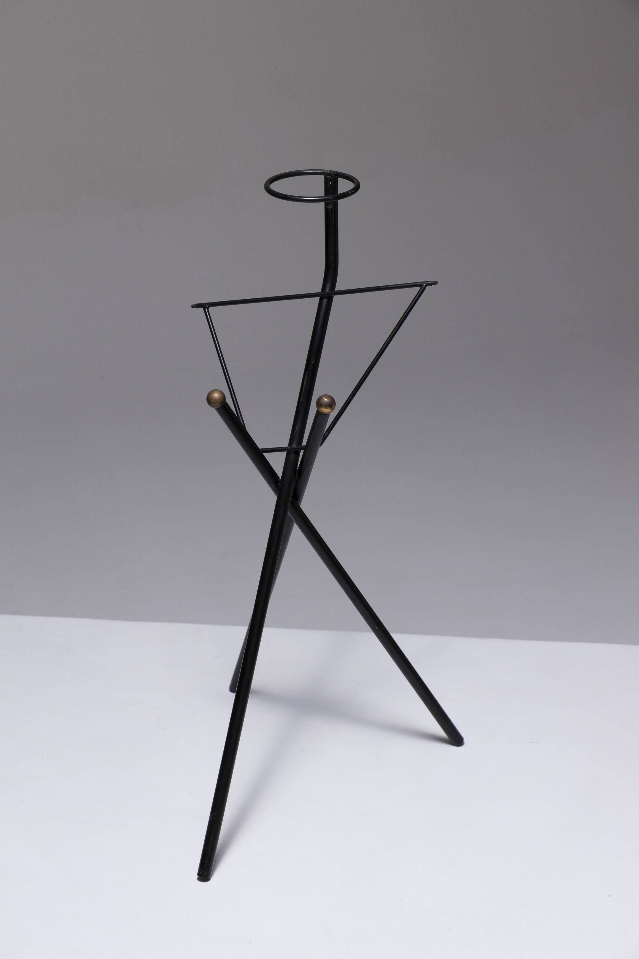 Wrought iron ashtray holder, 1950s