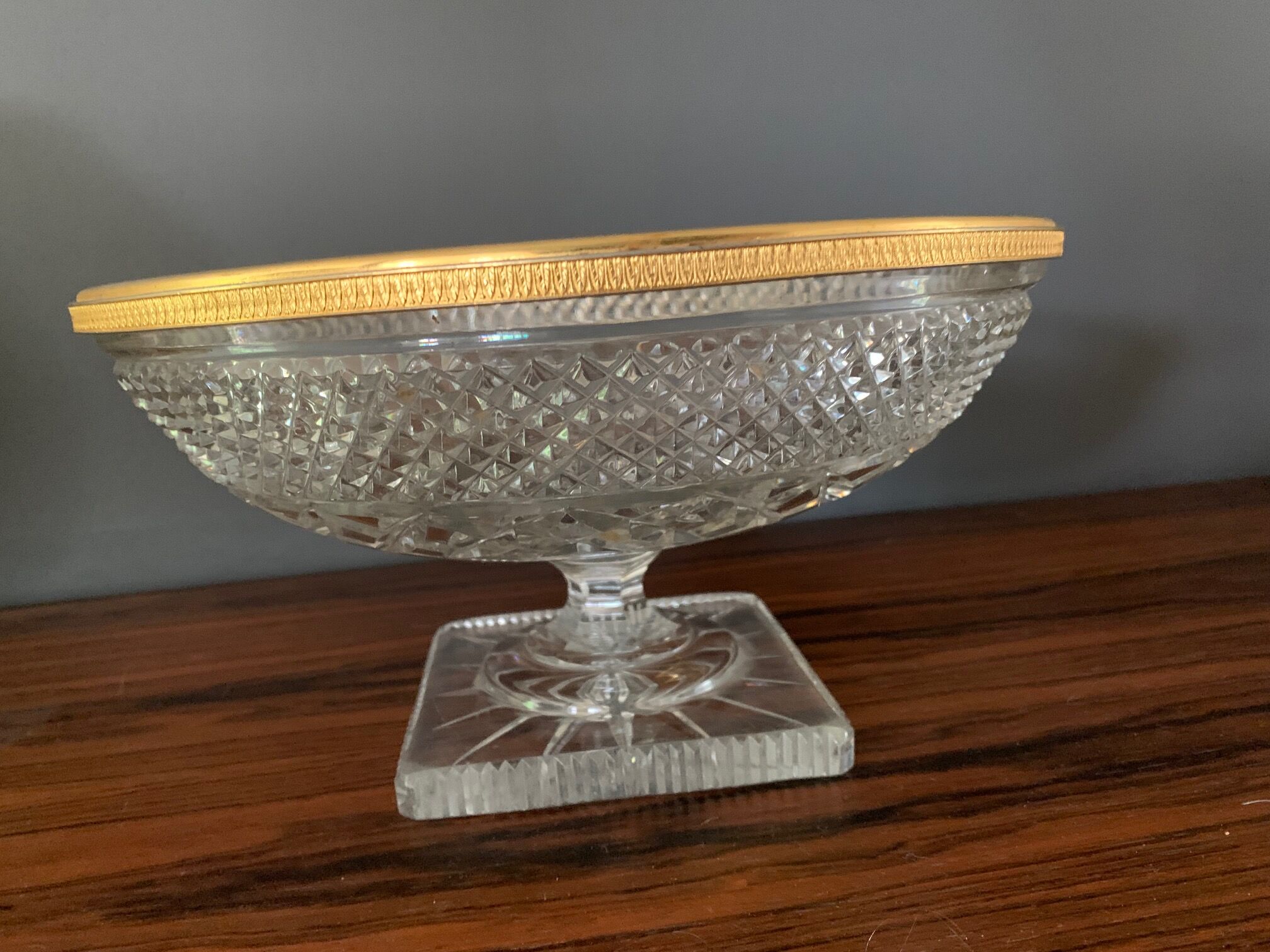 Coupe a fruit cristal de bohème