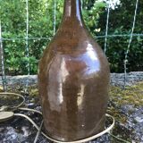Lampe vintage en grès de normandie