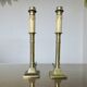 Paire de lampes empire en bronze